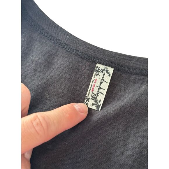 NEW Free People Tee Off Tank Top Bodysuit size S Black Intimately - Picture 6 of 10